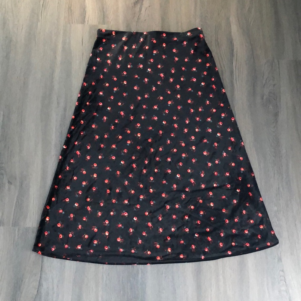 LOFT Velvet Skirt